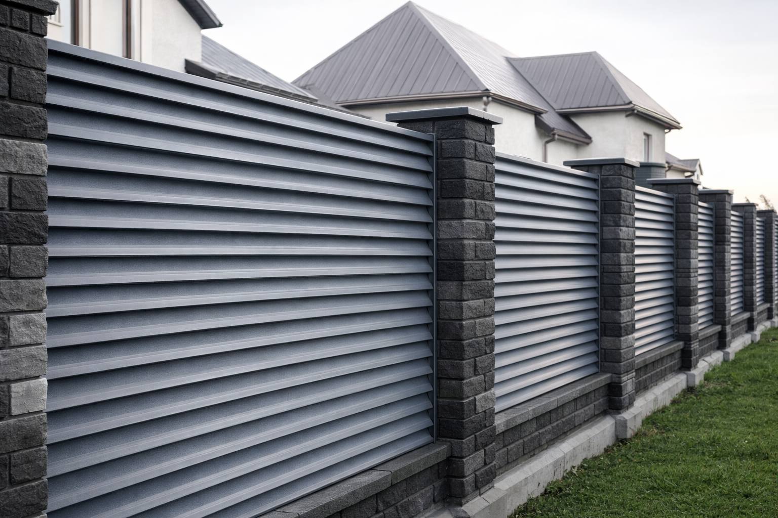 Забор «Еврожалюзи» S на участке